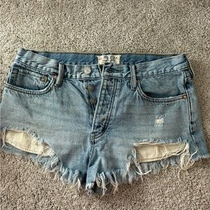 Free people denim shorts